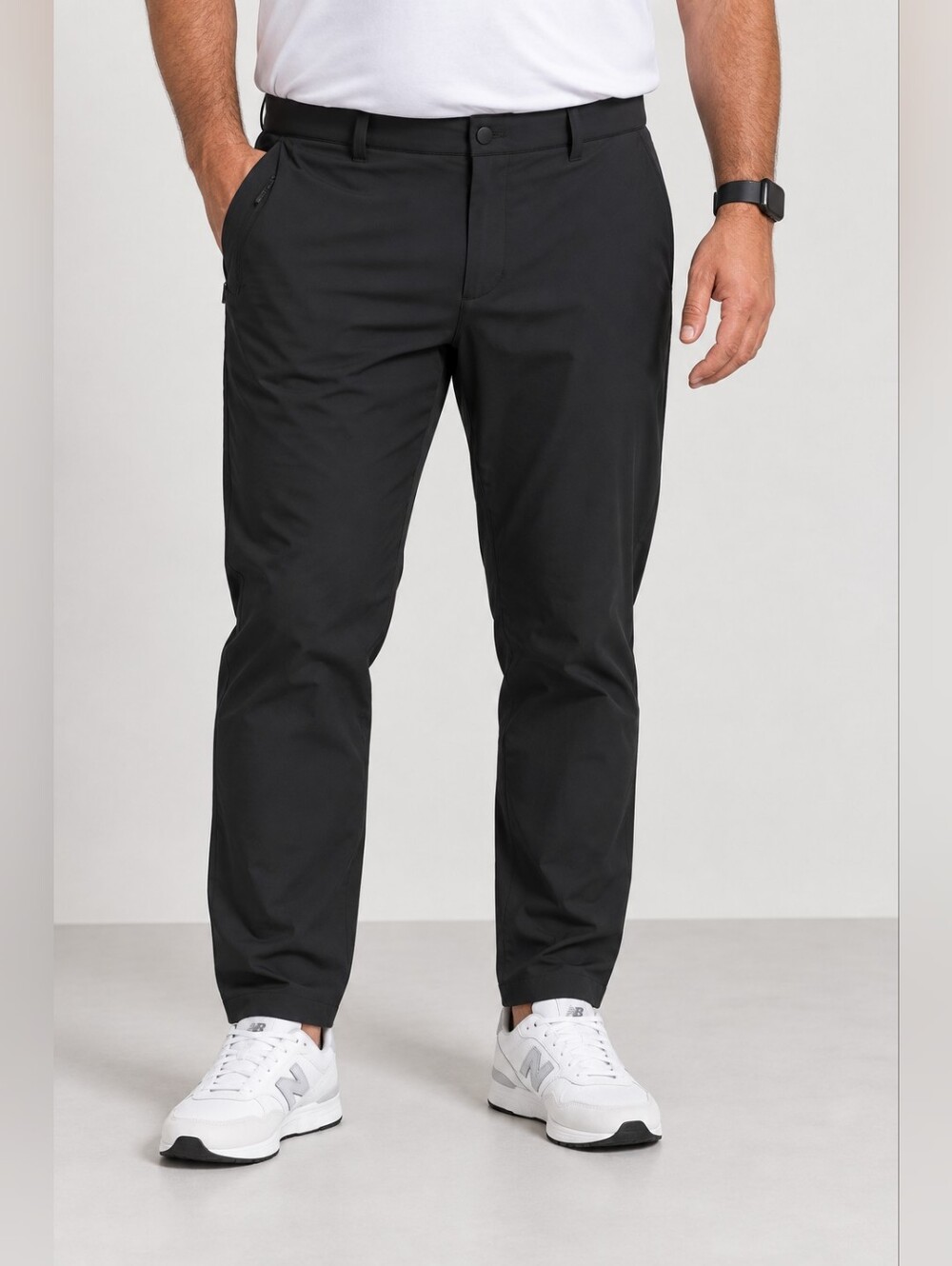 Lululemon ABC Classic Fit Pants Men's Size 40 Black Warpstreme 24" Inseam